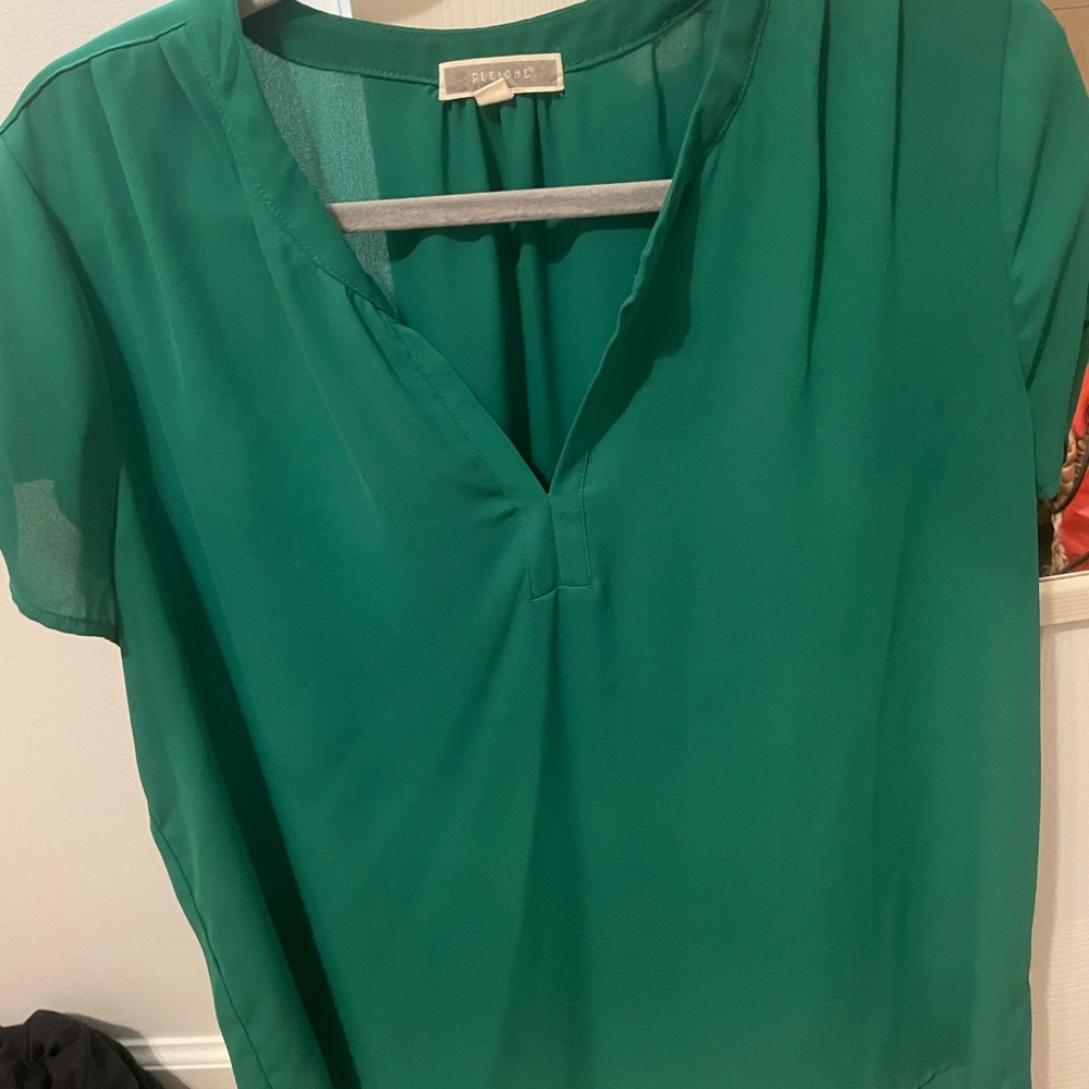 Green Sheer Blouse